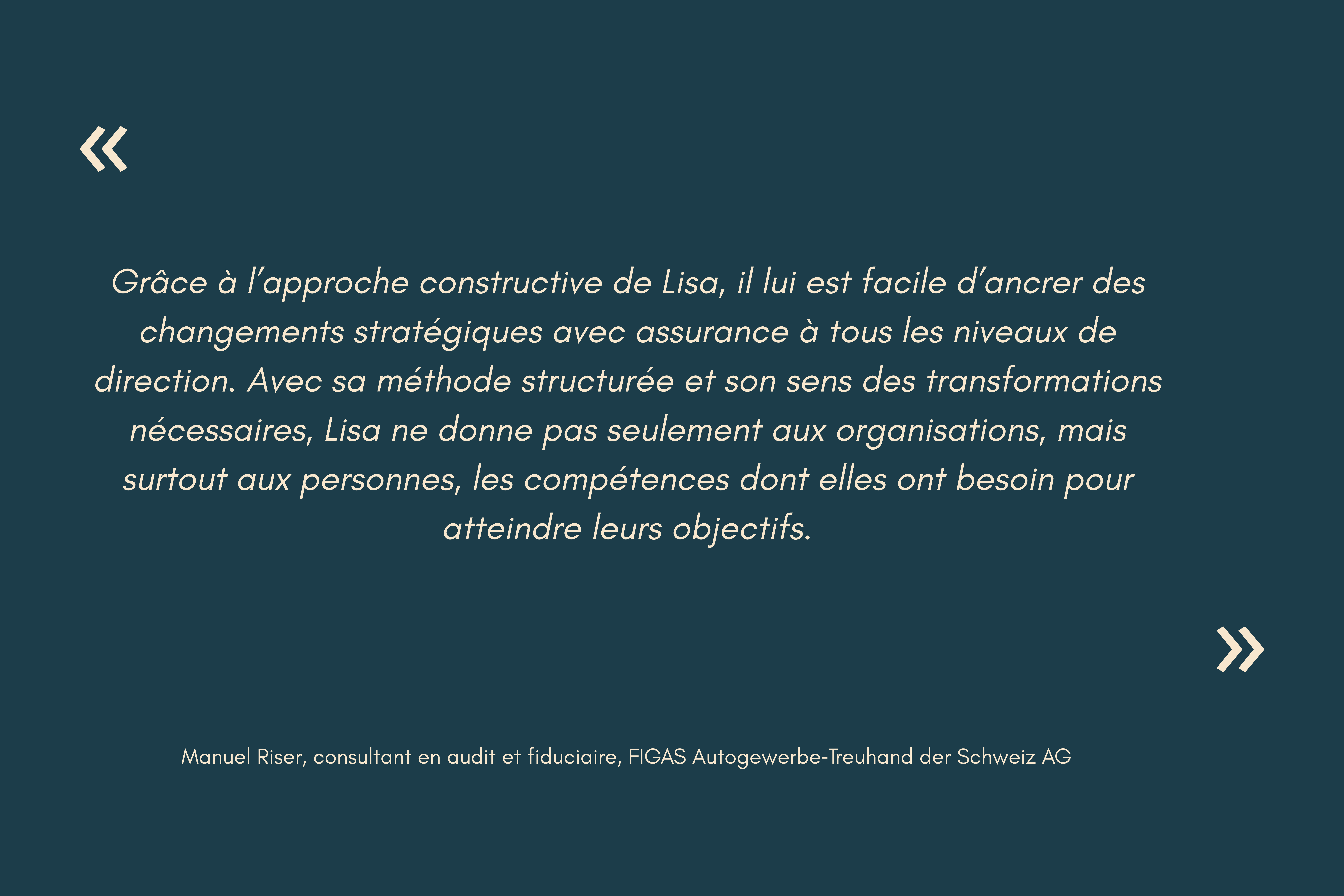 Testimonial Manuel Riser