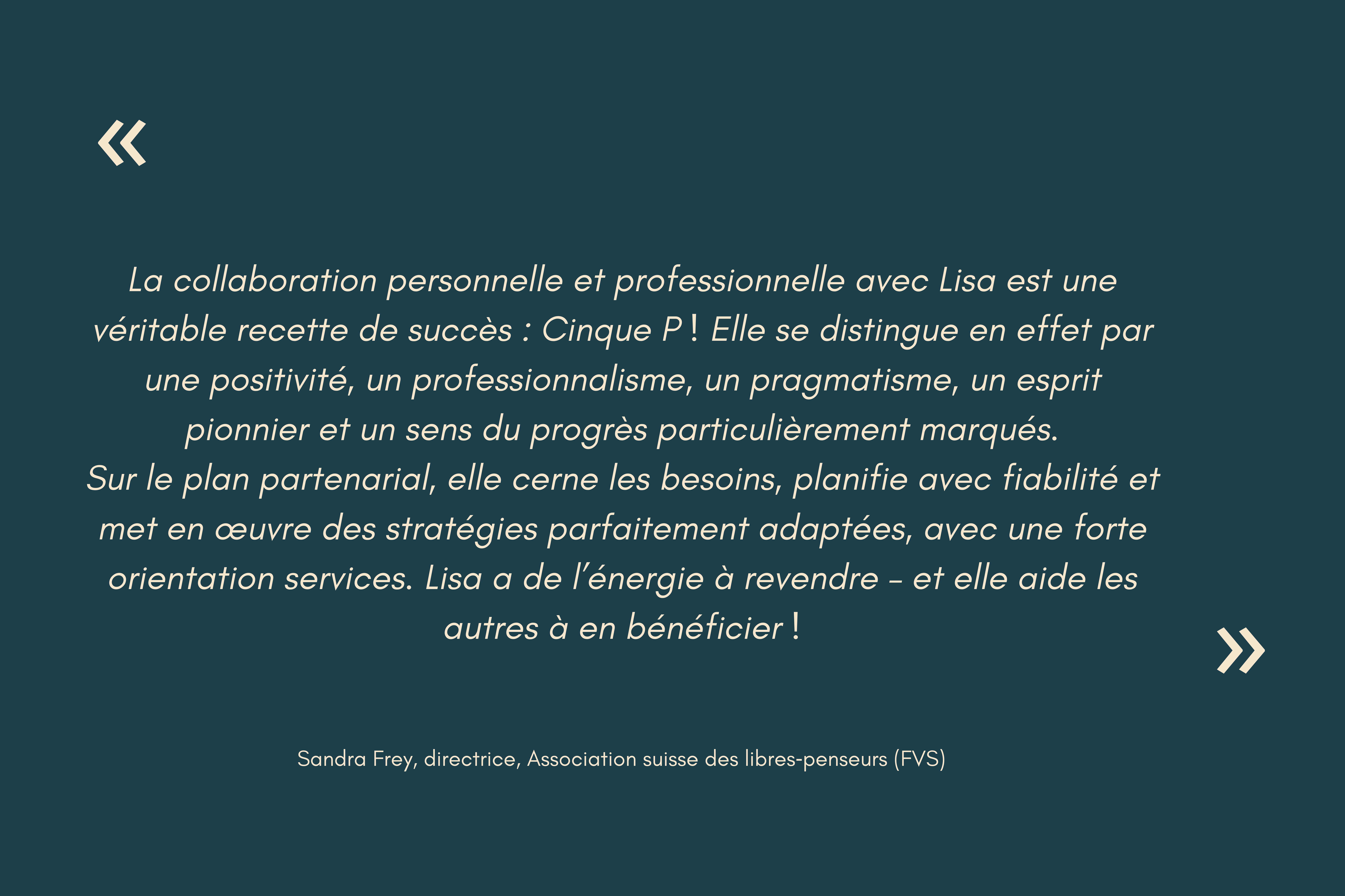 Testimonial Sandra Frey