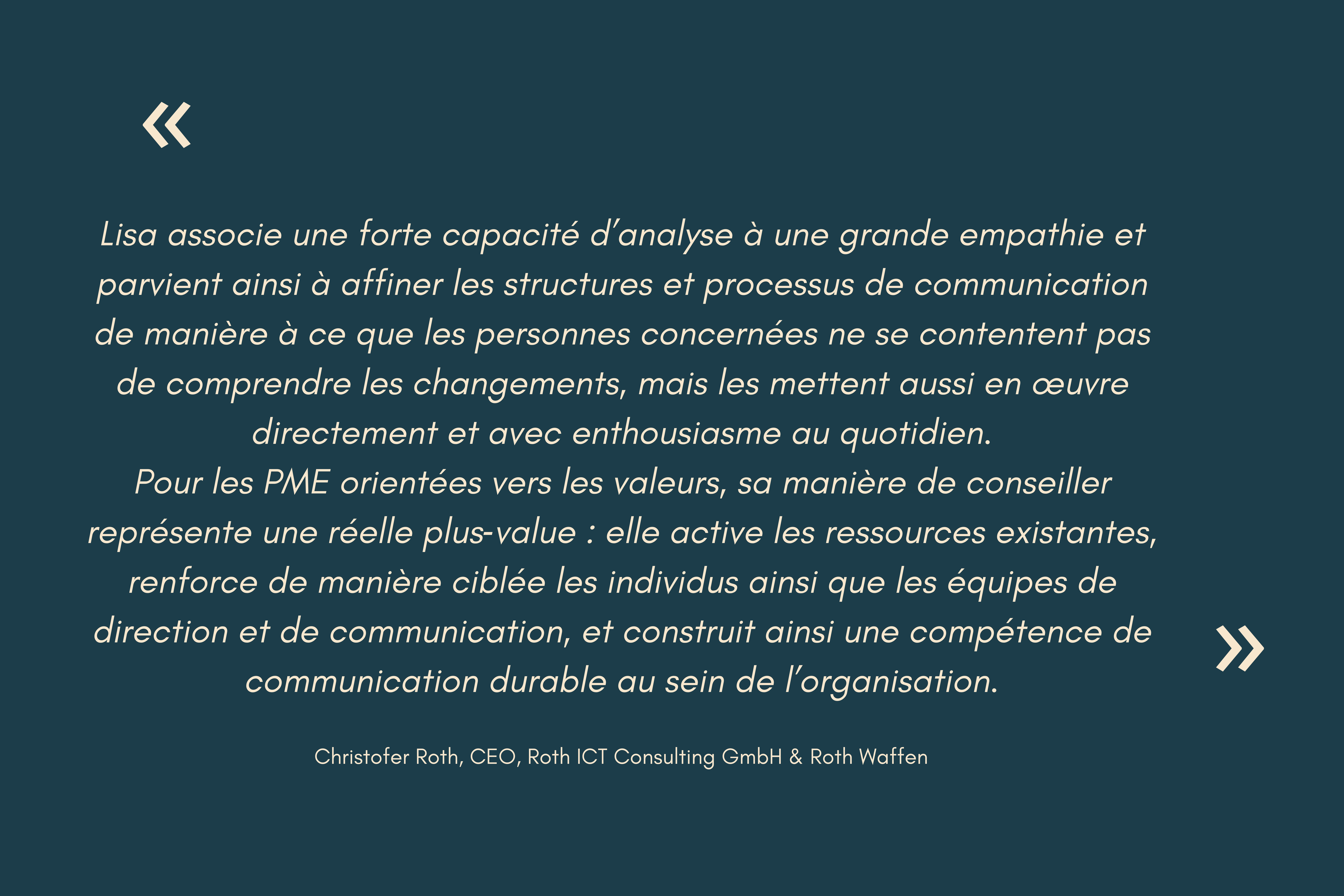 Testimonial Christofer Roth