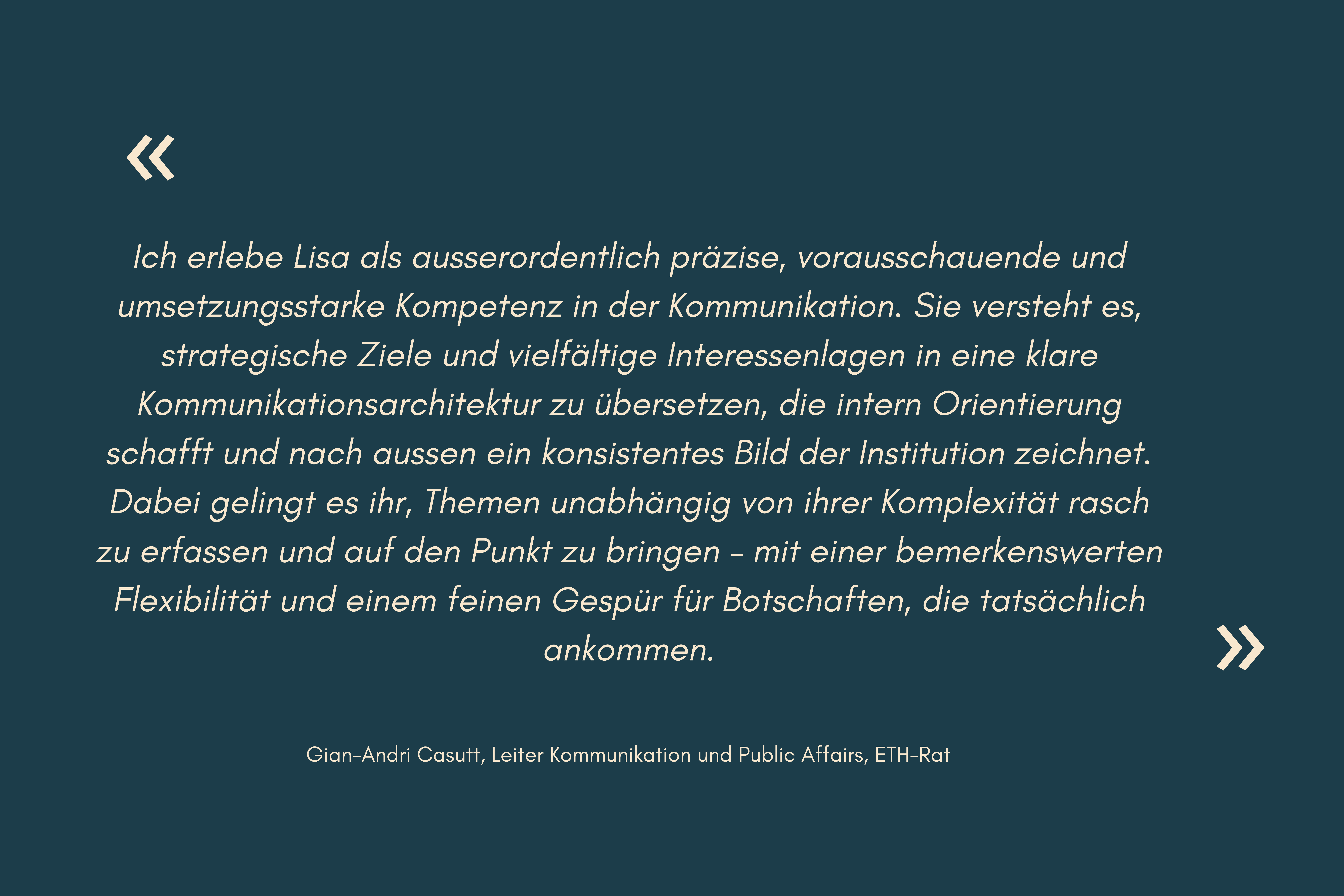 Testimonial Gian-Andri Casutt