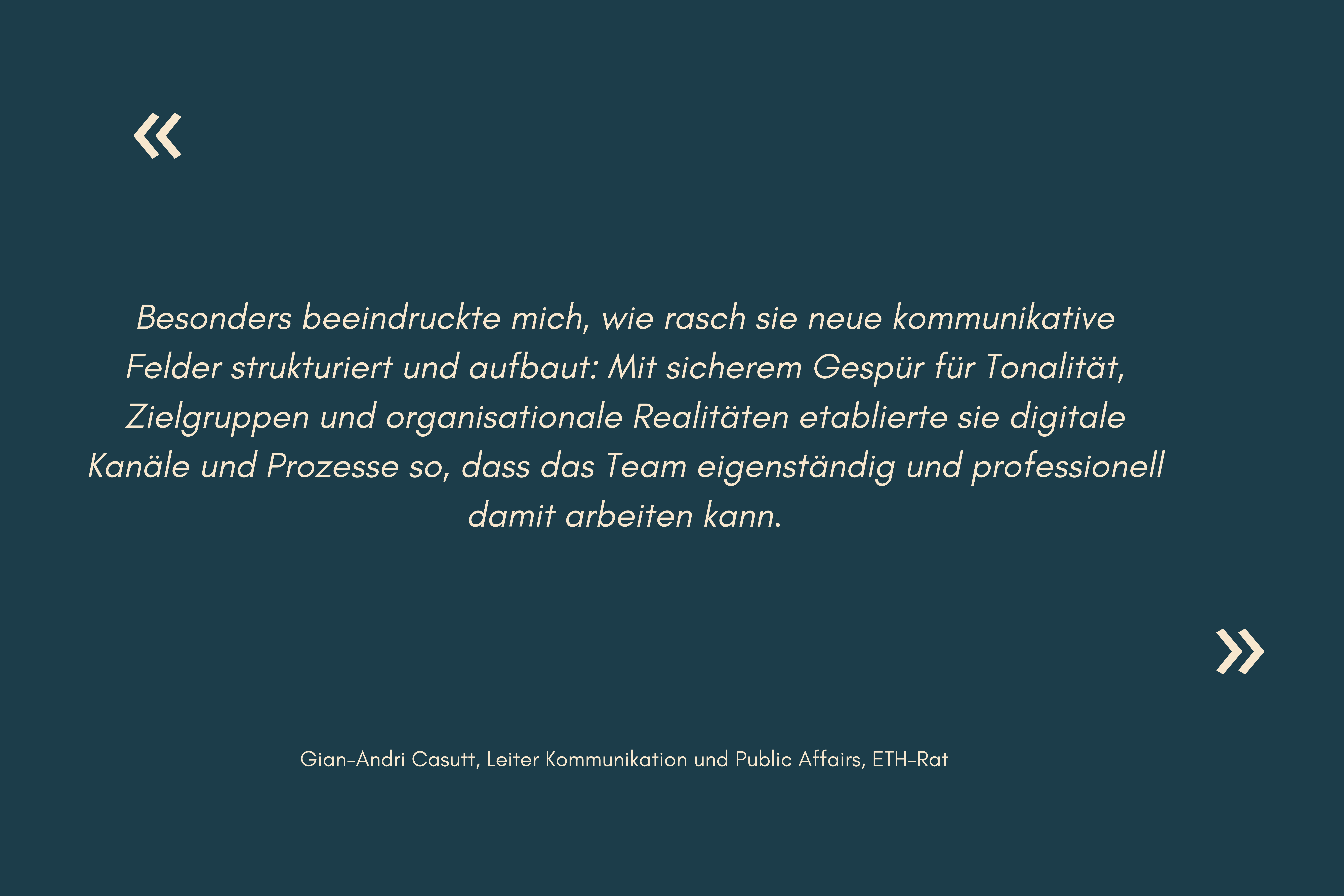 Testimonial Gian-Andri Casutt