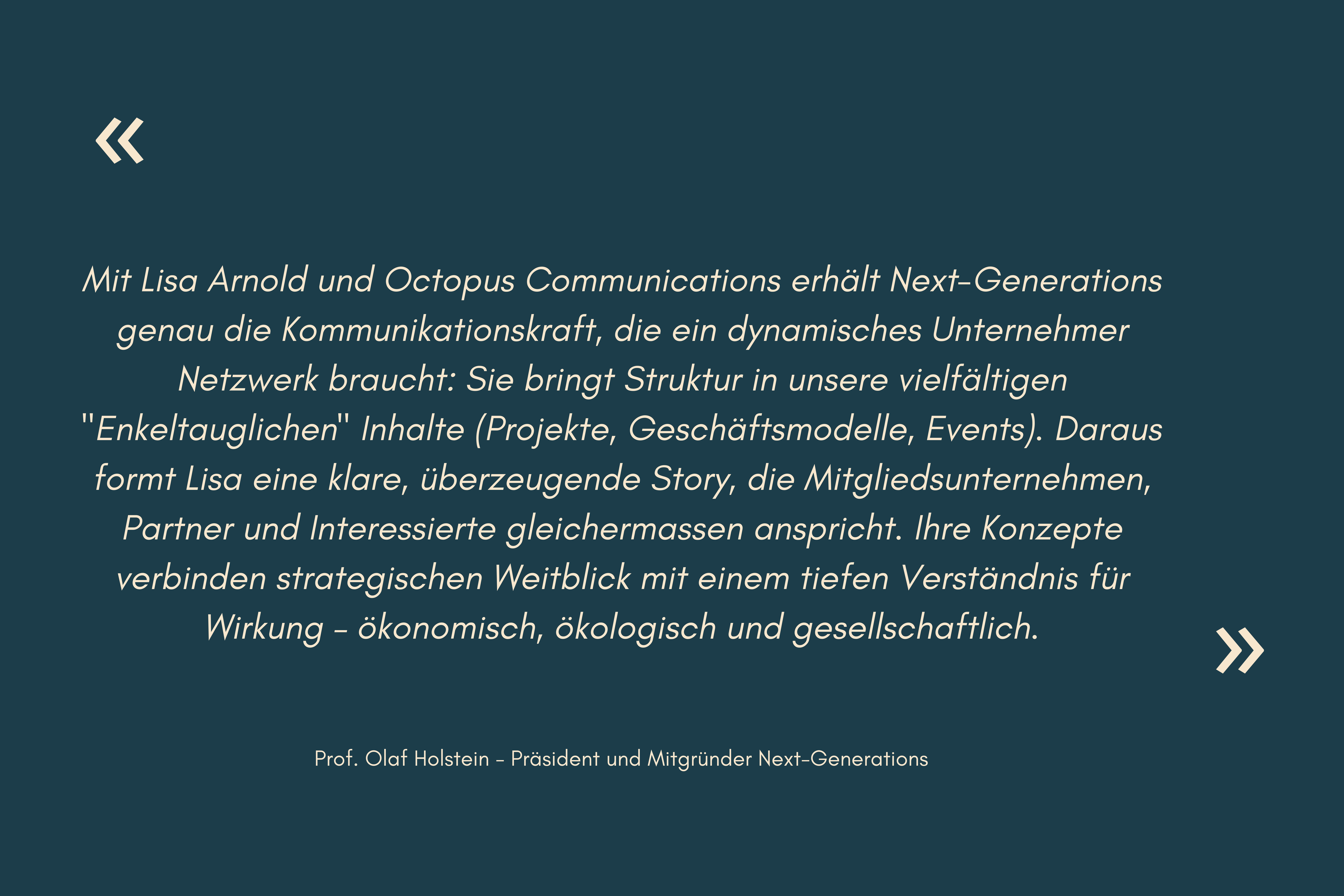 Testimonial Olaf Holstein