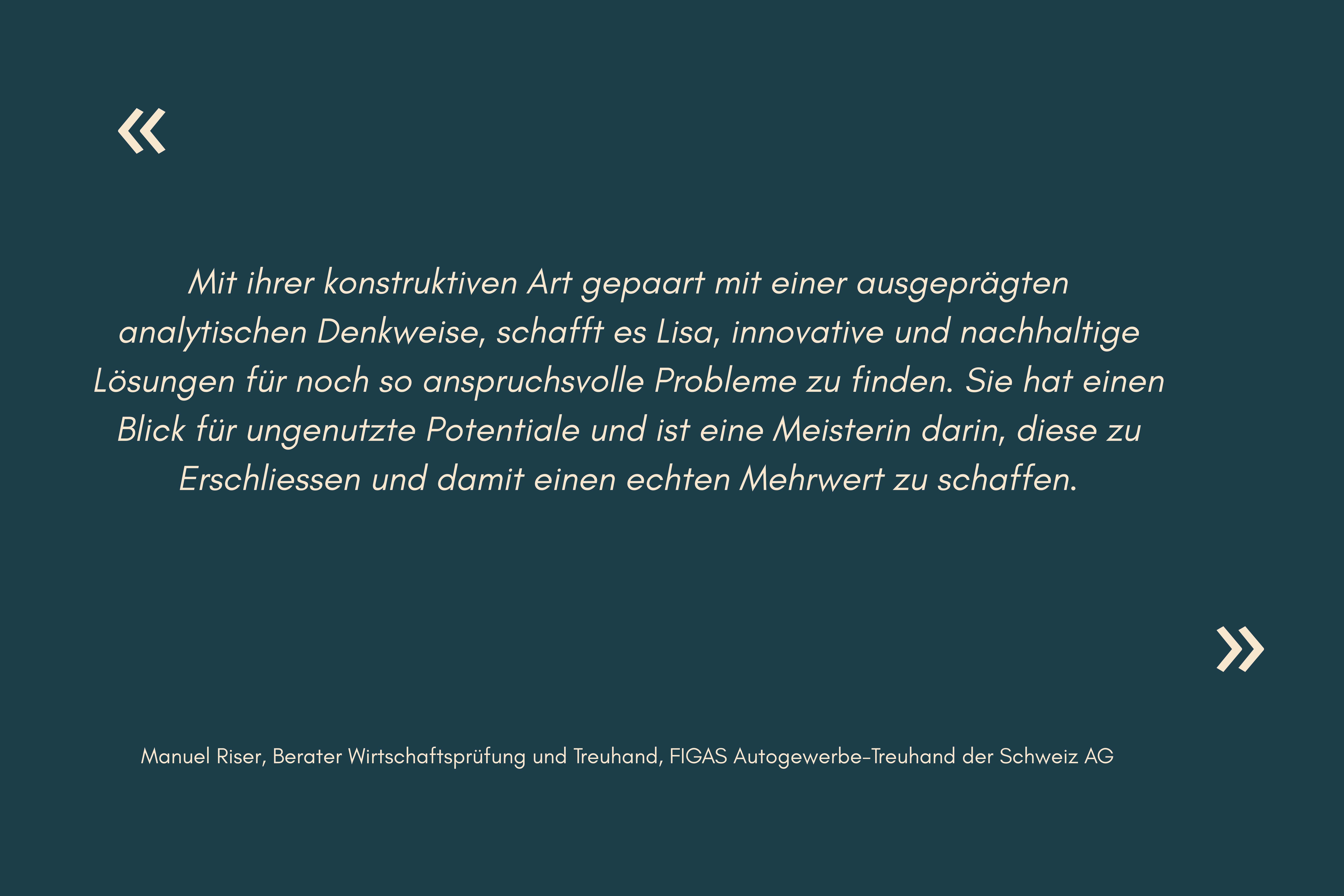 Testimonial Manuel Riser