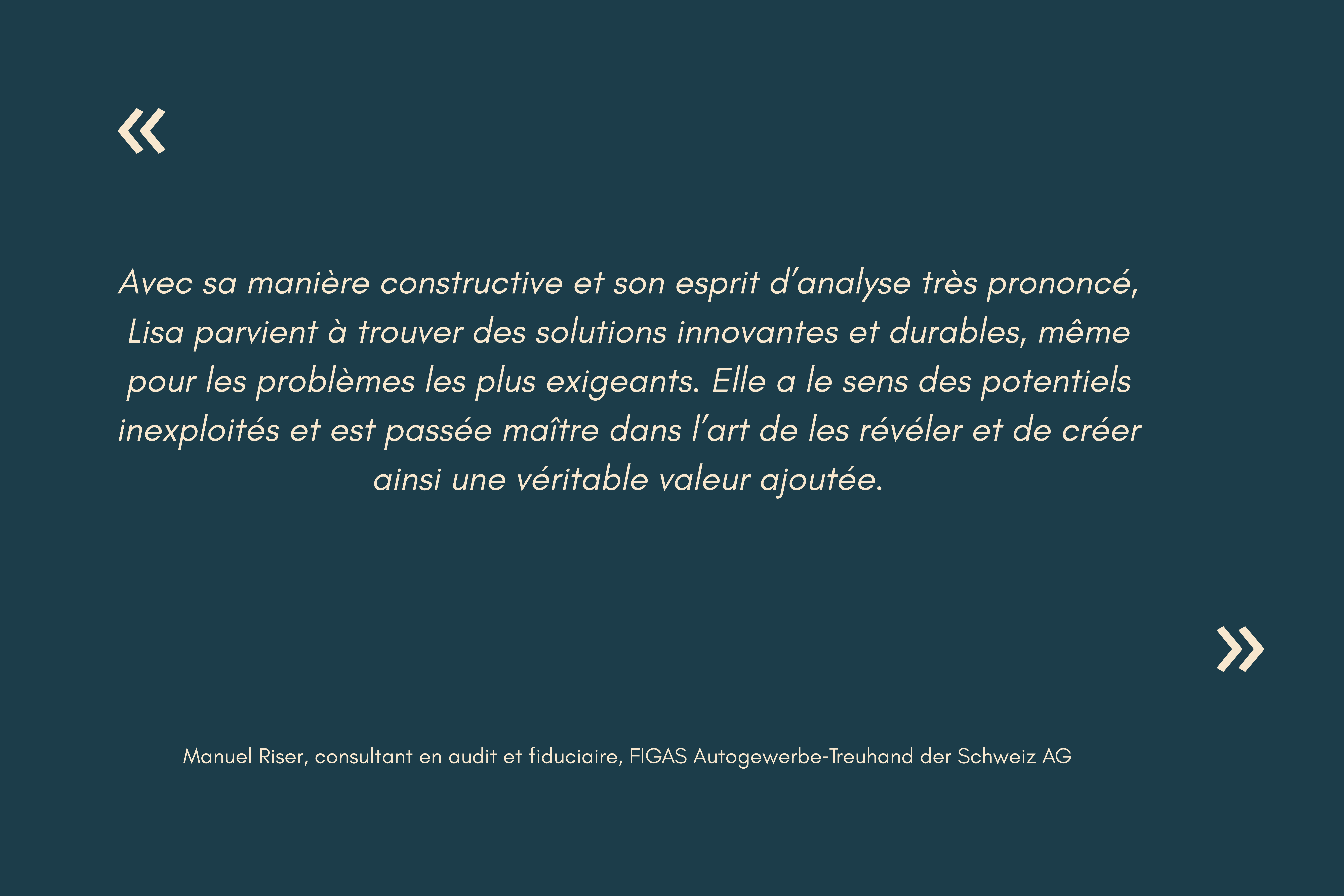 Testimonial Manuel Riser