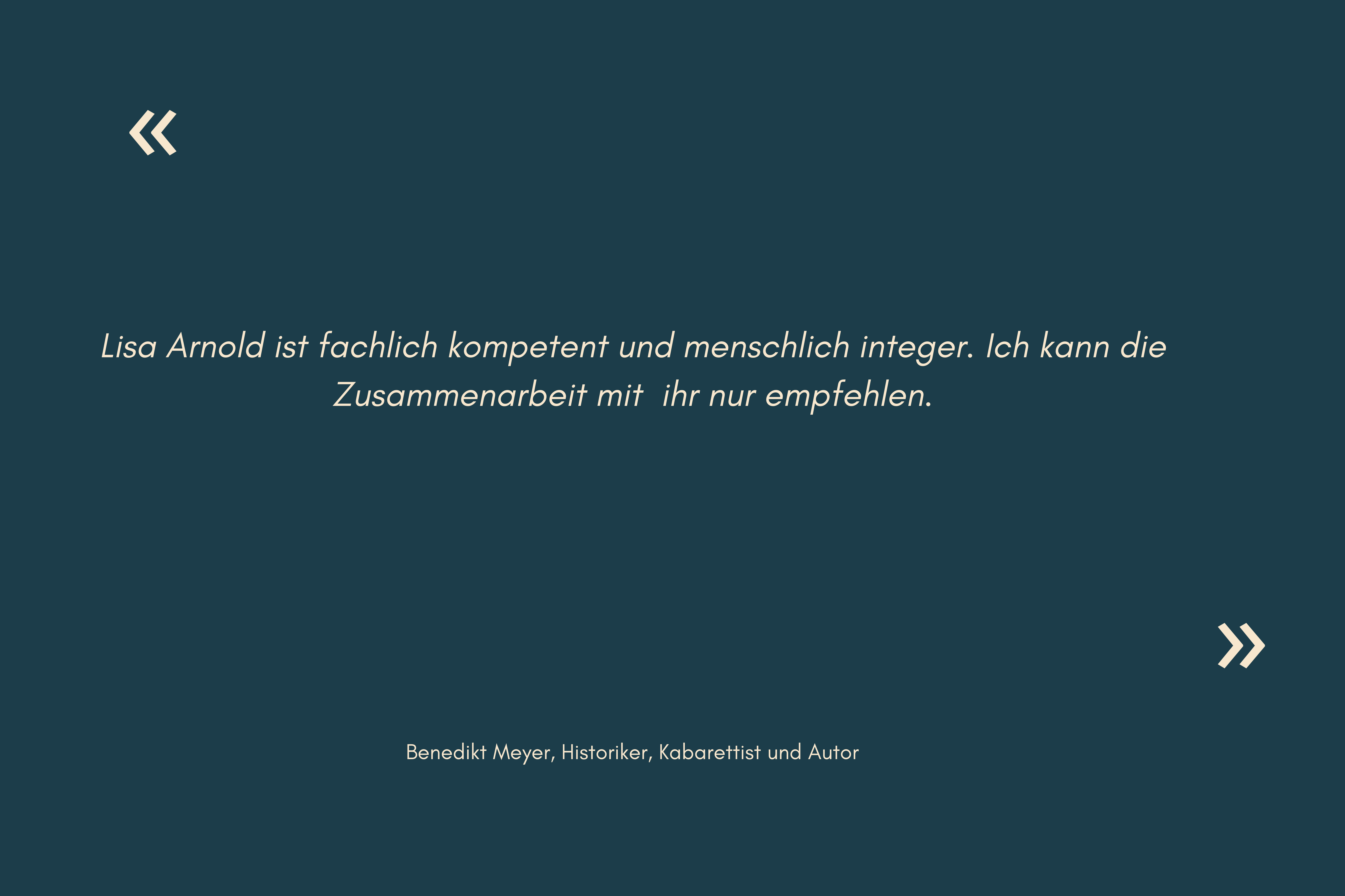 Testimonial Benedikt Meyer